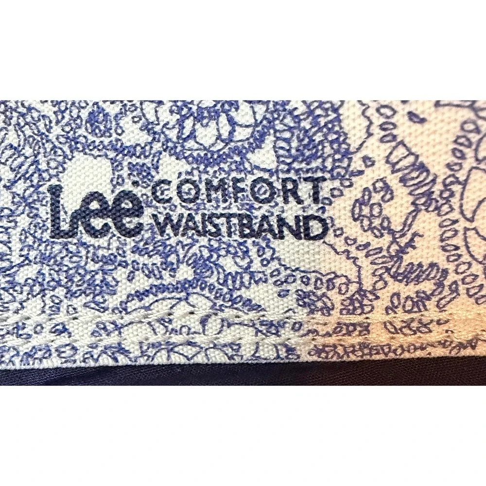 Lee Women Navy Blue Comfort Waistband Cargo Shorts Petite 16 333285D